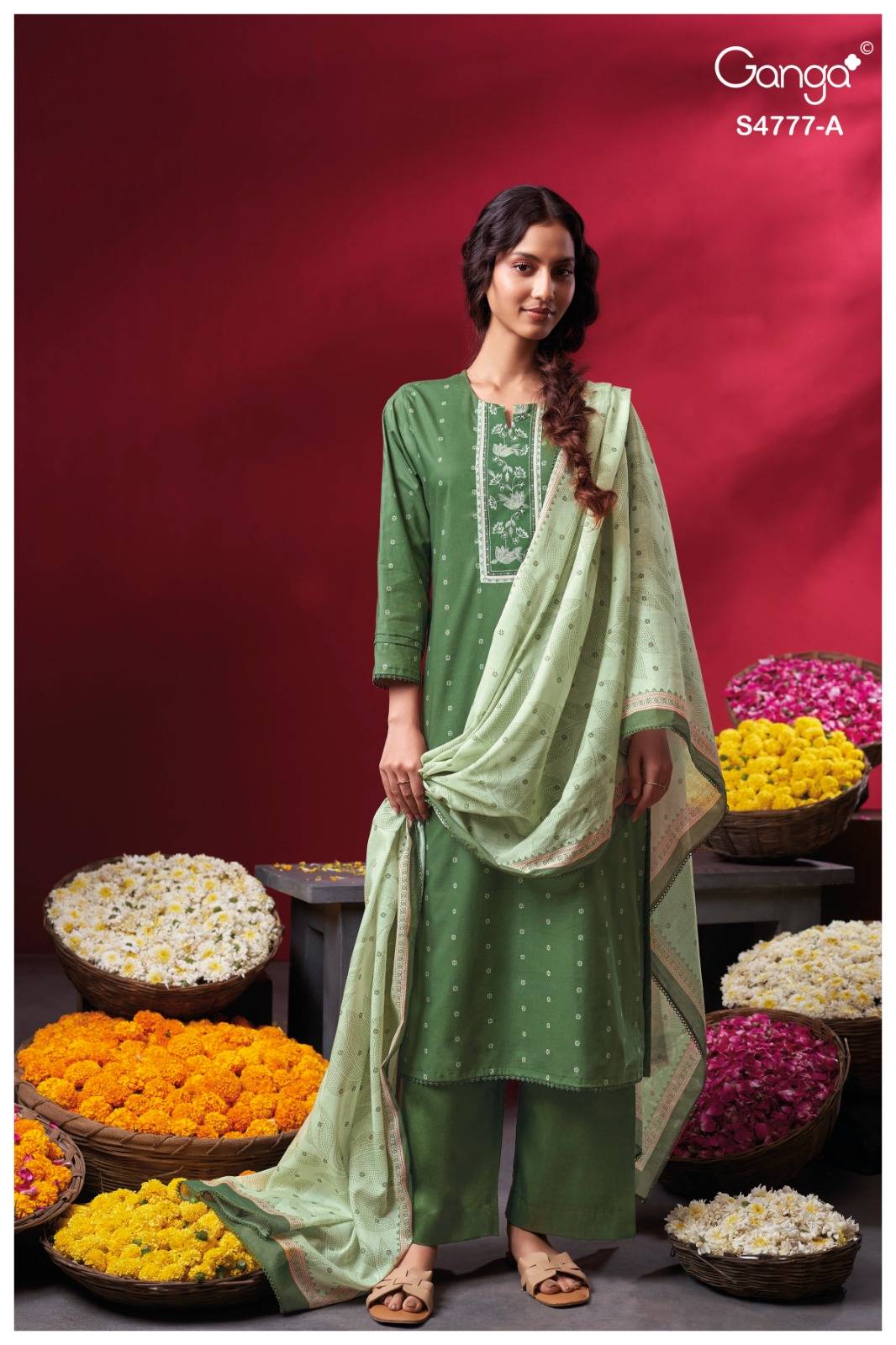 LORAEL 4777 Series By Ganga Fashion Stylish Beautiful Colourful COTTON Dresses At Wholesale Price